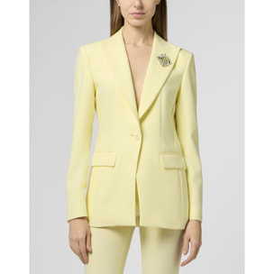 PHILIPP PLEIN Wool Fitted Single-Breasted Blazer