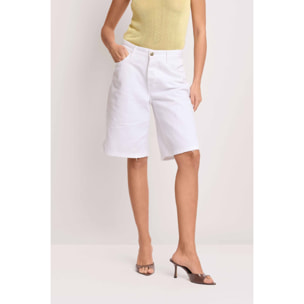 Kocca - Pantaloni corti in cotone Donna, Tinta unita
