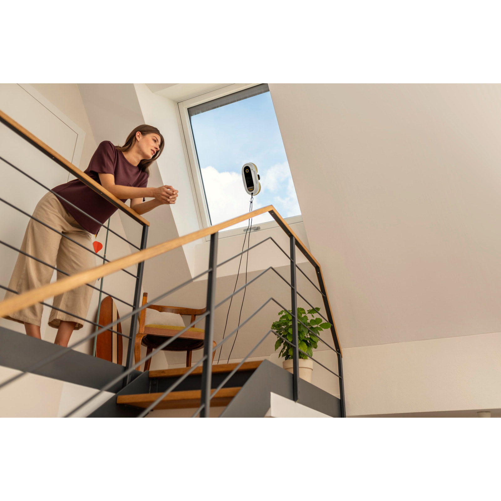 Robot lave vitres Karcher RCW 2 - 62 dB - nettoyage automatique - nettoyage bordures - télécommande - 6 lingettes/détergent 125ml