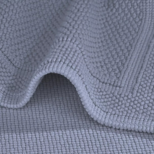 Tapis de bain pur coton 1700 g/m² uni gris Antica givre