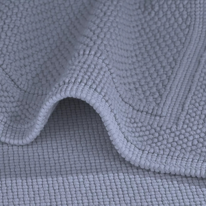 Tapis de bain pur coton 1700 g/m² uni gris Antica givre