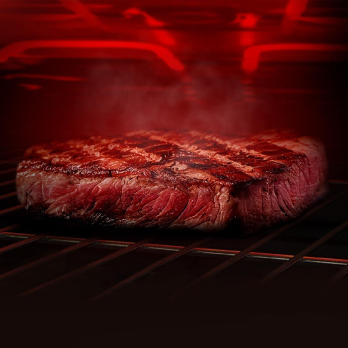 Cecotec Forno multifunzione a incasso Glass Grey Steak Master da 72 l di capacit
