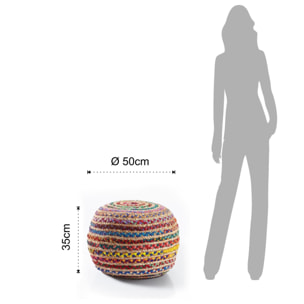 TOMASUCCI pouf RAINBOW Multicolore