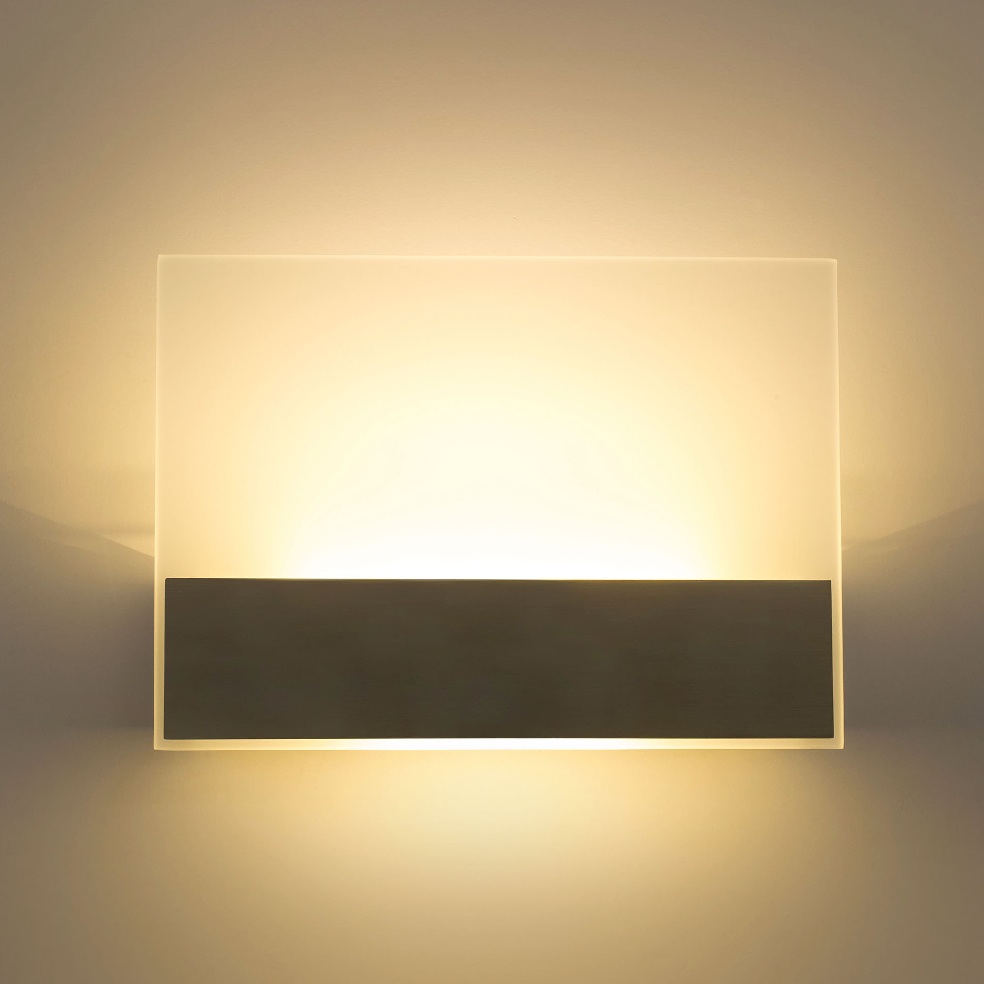 LEDS C4 Aplique Flat Led 8.5W 3000K Níquel Satinado