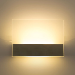 LEDS C4 Aplique Flat Led 8.5W 3000K Níquel Satinado