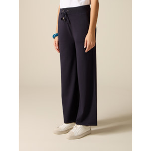 Oltre - Joggers in maglia lurex - Blu