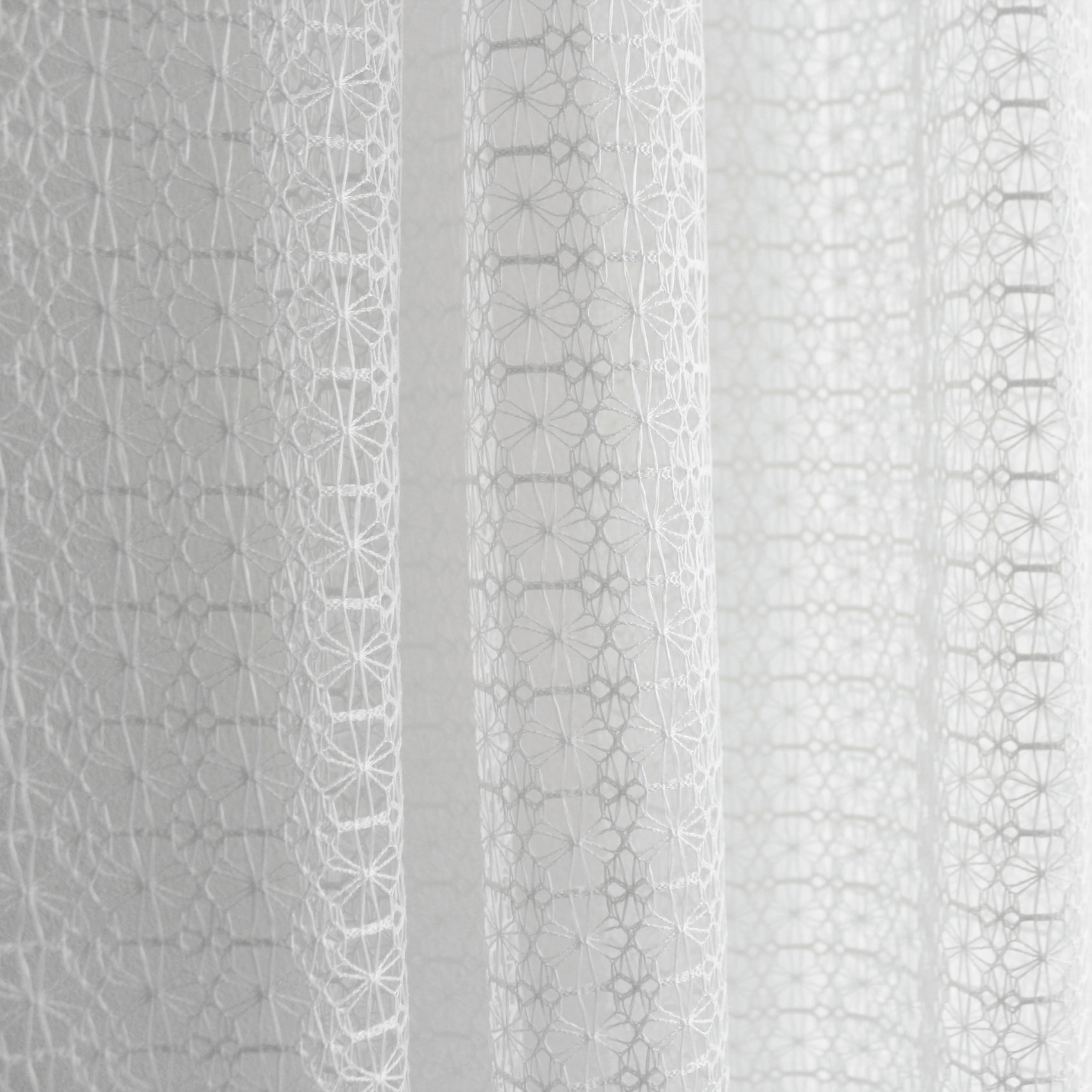 Voilage élégant floral - Blanc