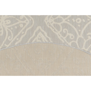 Samba - tapis intérieur extérieur motif floral, gris