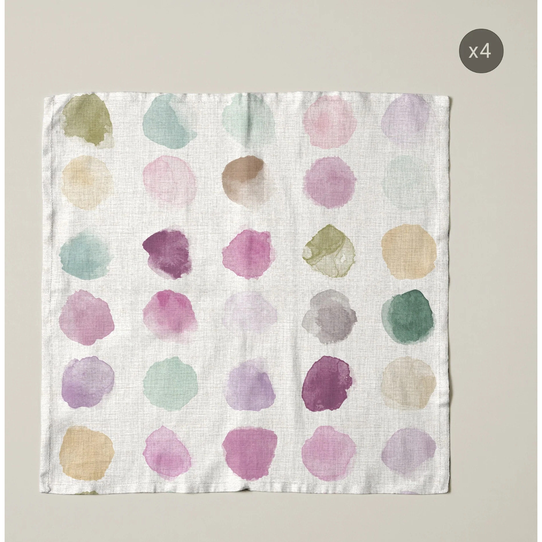 Lot de 4 serviettes Gari