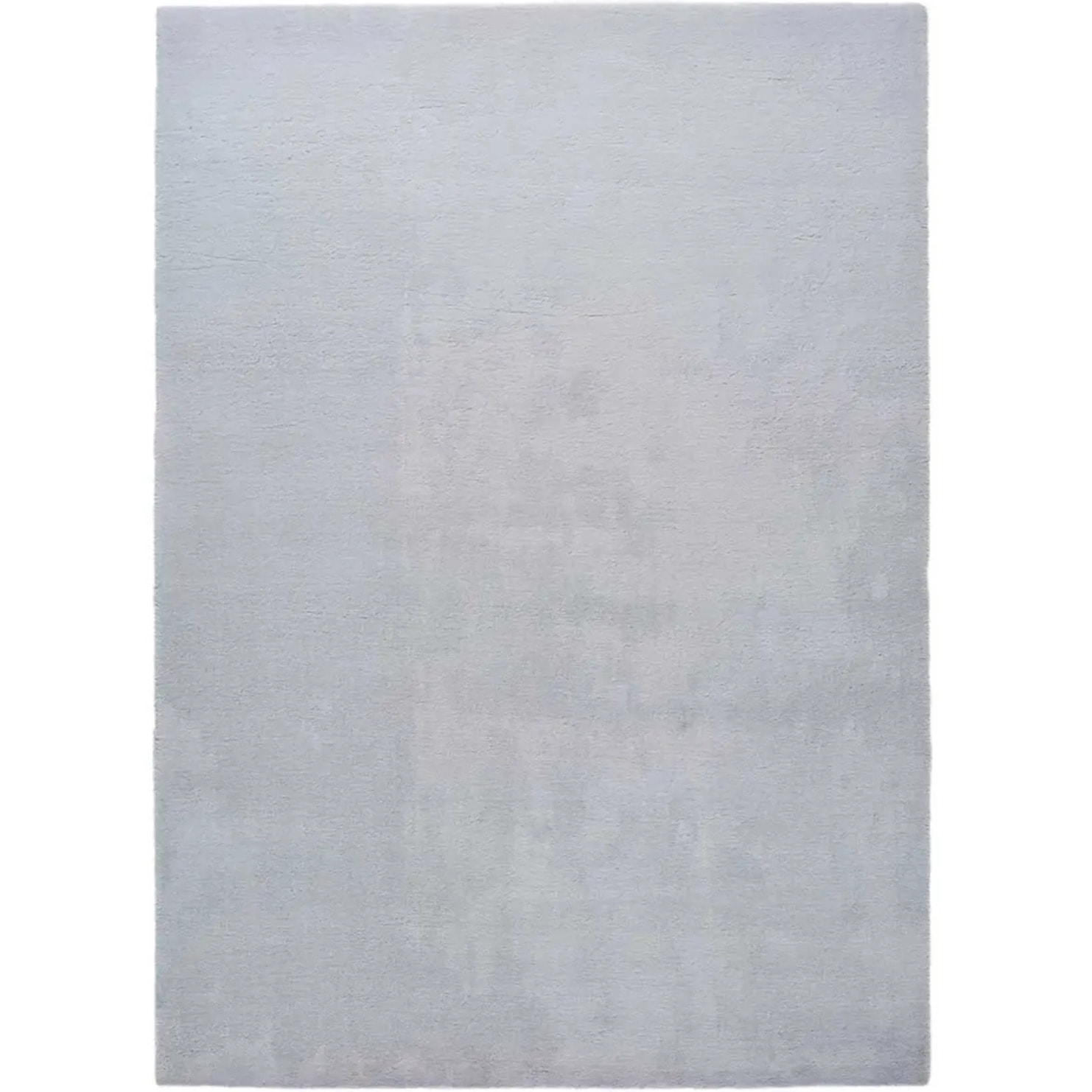 BERNA Alfombra lisa de pelo corto plata, 80x150 cm.