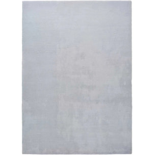 BERNA Alfombra lisa de pelo corto plata, 80x150 cm.