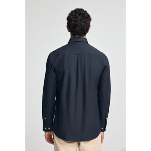 Camicia blu marino regular fit con logo Rigby Go