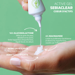 Sebiaclear - Gel Correcteur Intensif Boutons, Points noirs, Anti-Marques 40 ml