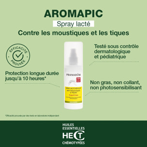 Pranarom - Spray répulsif anti-moustiques et tiques + roller après-piqûres - Bio - 2 PIECES