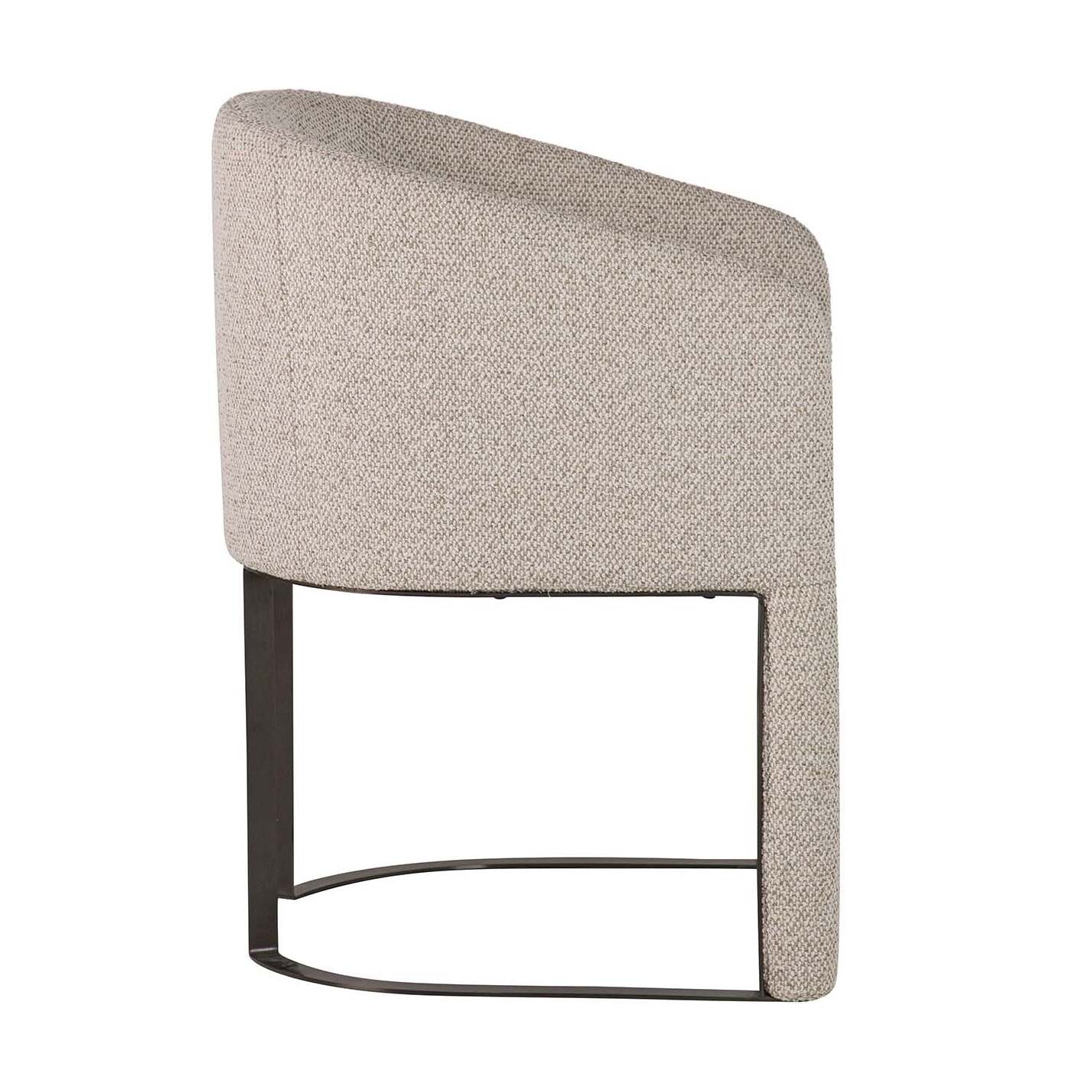 Butaca Chenilla Metal Dorado Tacoma 60x59x83 Cm