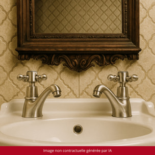 Robinet simple eau chaude PAINI Tiffany Gris Acier