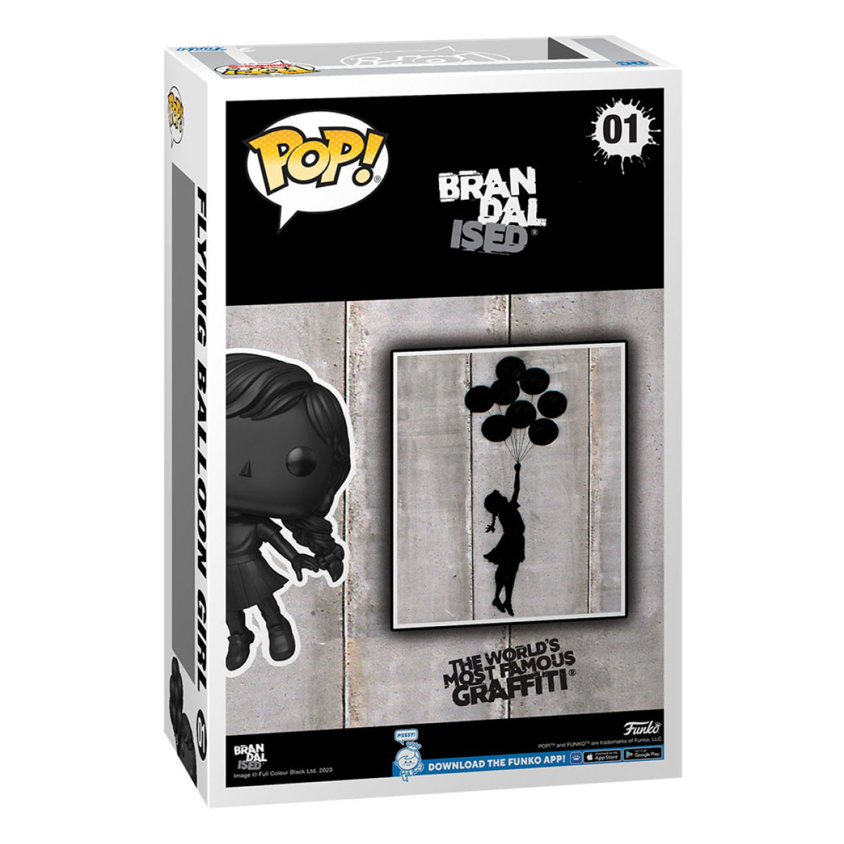 Brandalised Art Cover Pop! Vinile Figura Flying Palloncino Girl 9 Cm Funko