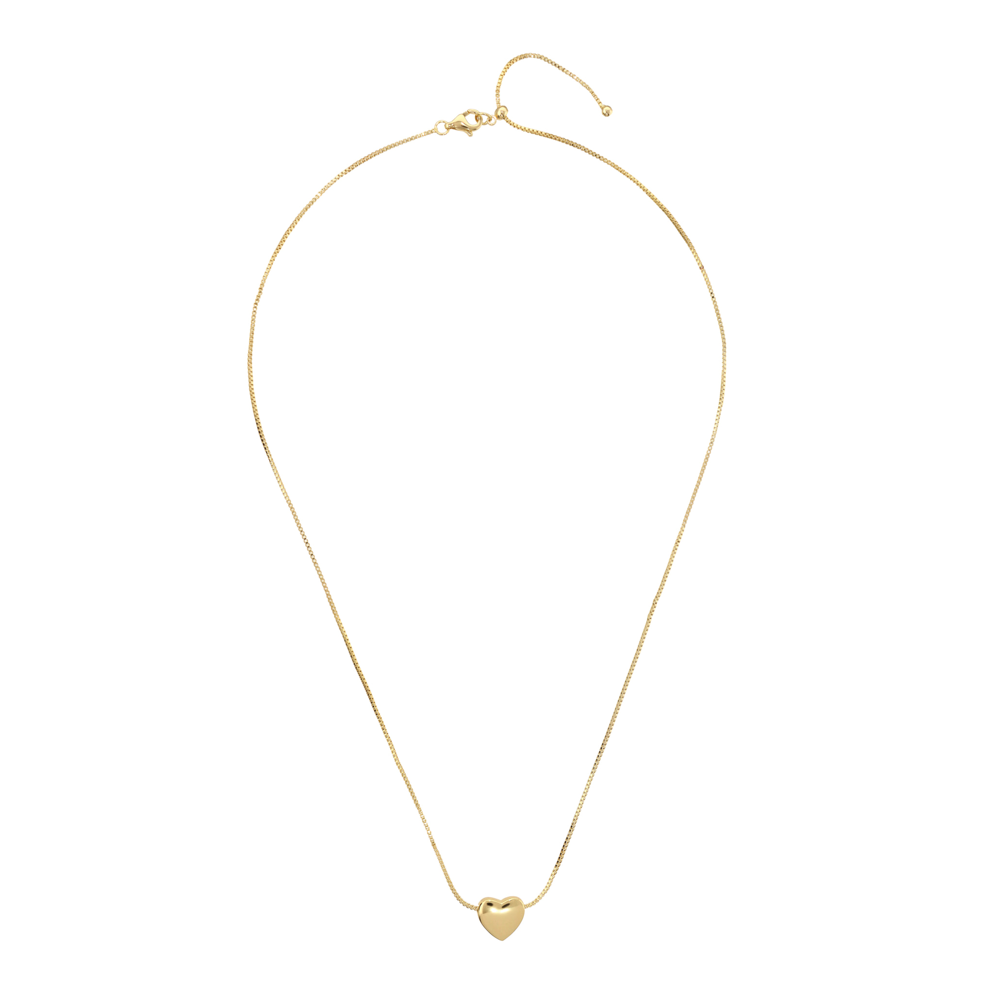 Collana Girocollo Catena Veneziana con Ciondolo Cuore