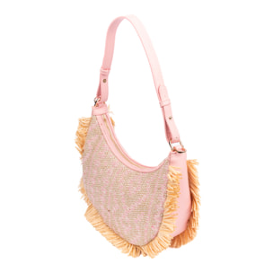 Biscubio Bolso de hombro Mujer. Fabricado en tela y piel sintética PU.