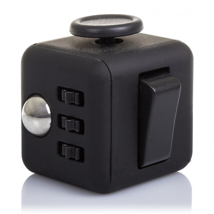 CUBO FIDGET ANTISTRESS CON 6 MODULI RILASSANTI