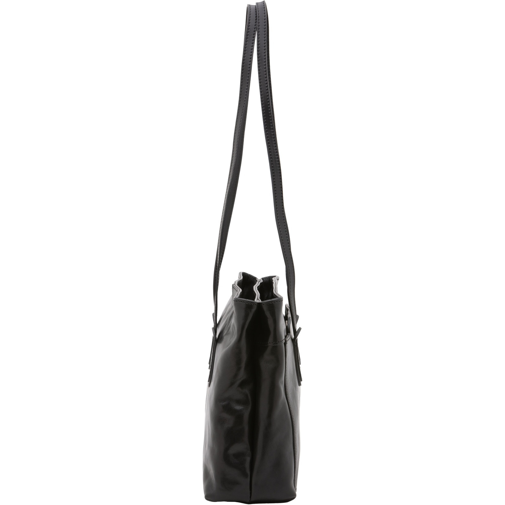 Borsa a spalla da donna - Modello Iduna Lux - Vera pelle - 35.0 x 26.0 x 12.0 cm