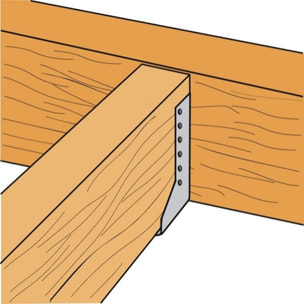 Sabot de charpente à ailes intérieures SIMPSON - 100x200x76mm - ép. 2mm - SAI500/100/2