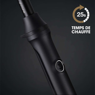 Coffret boucleur ghd curve thin wand, sa brosse à cheveux et sa pochette thermorésistante