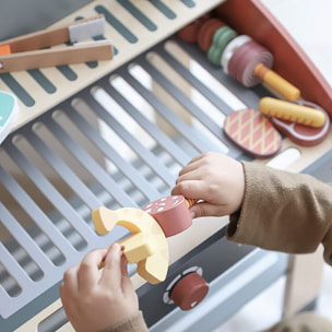 Cocinita barbacoa de madera infantil Babycue