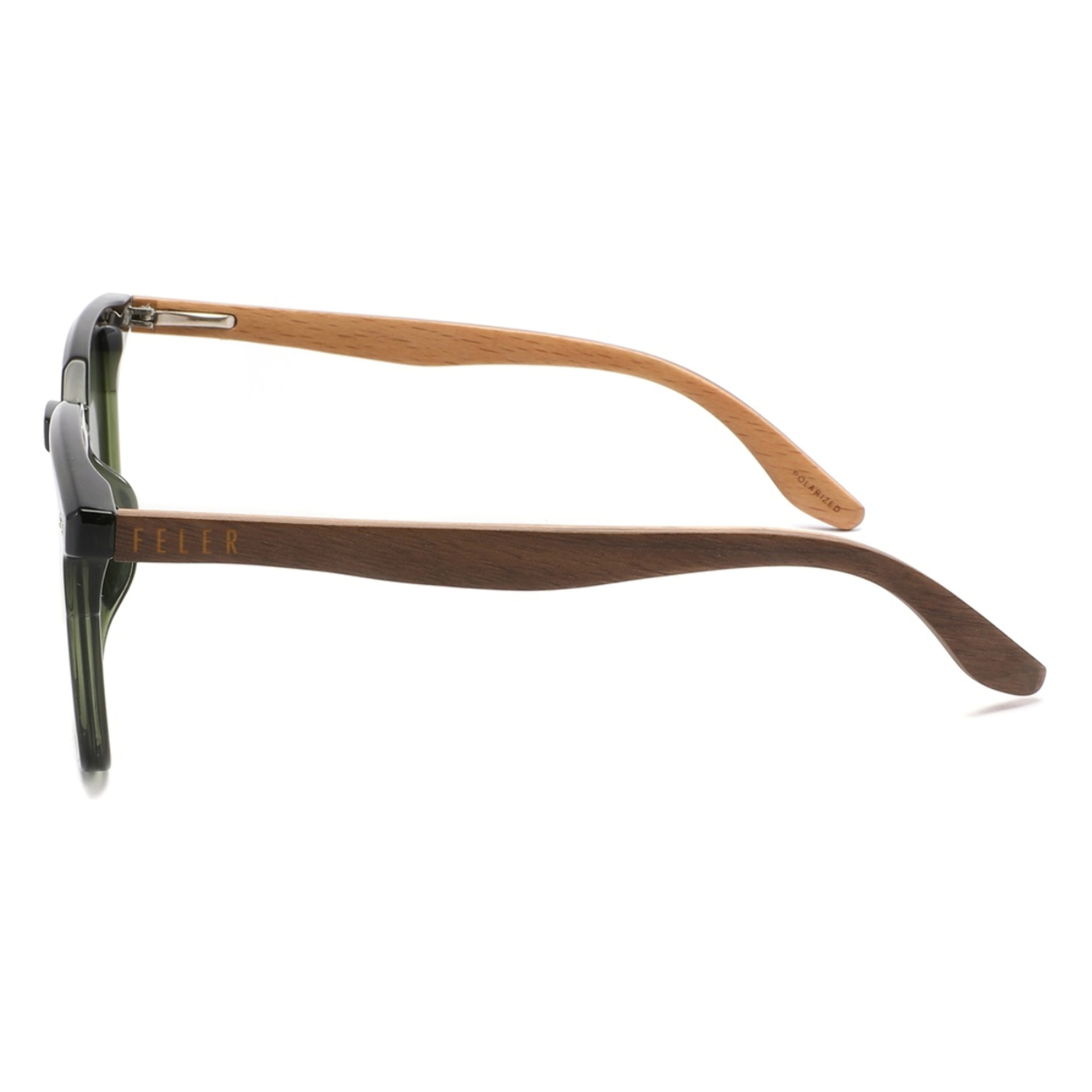 Gafas de Sol Feler 1607P-3 Polarizadas de Madera Unisex 54 mm