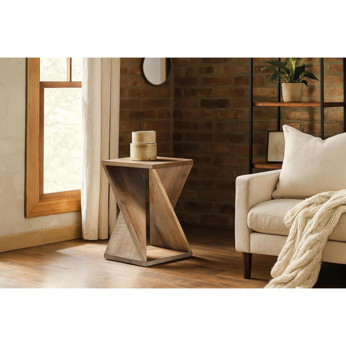 Taburete - madera de mango - 57x35x35cm