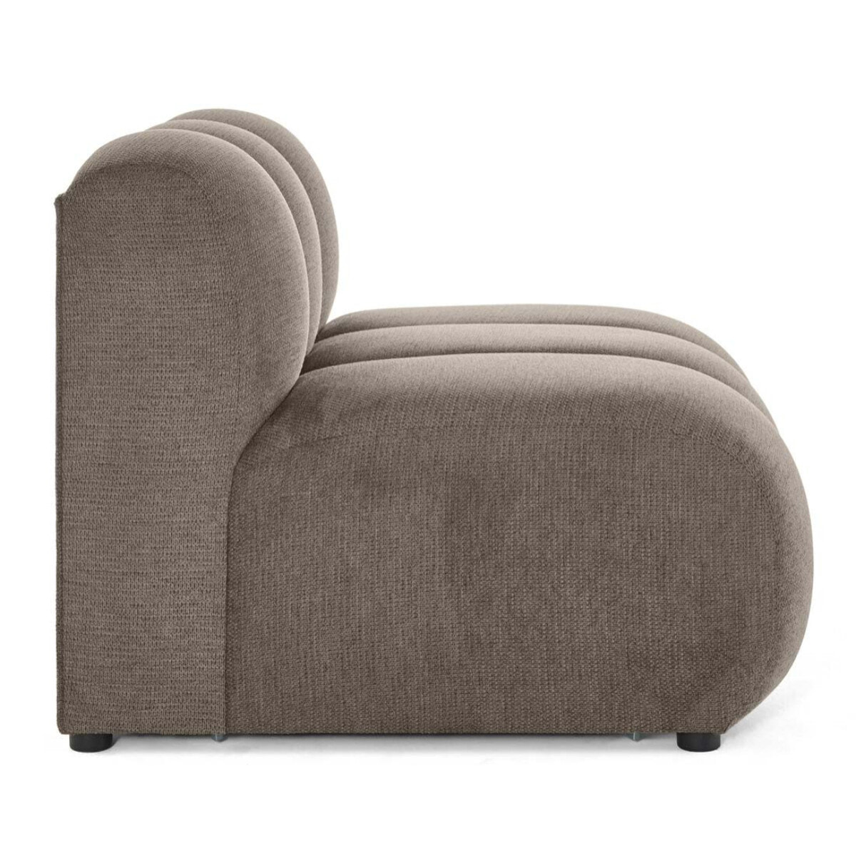 Debbie - module d'assise en tissu texturé - Taupe