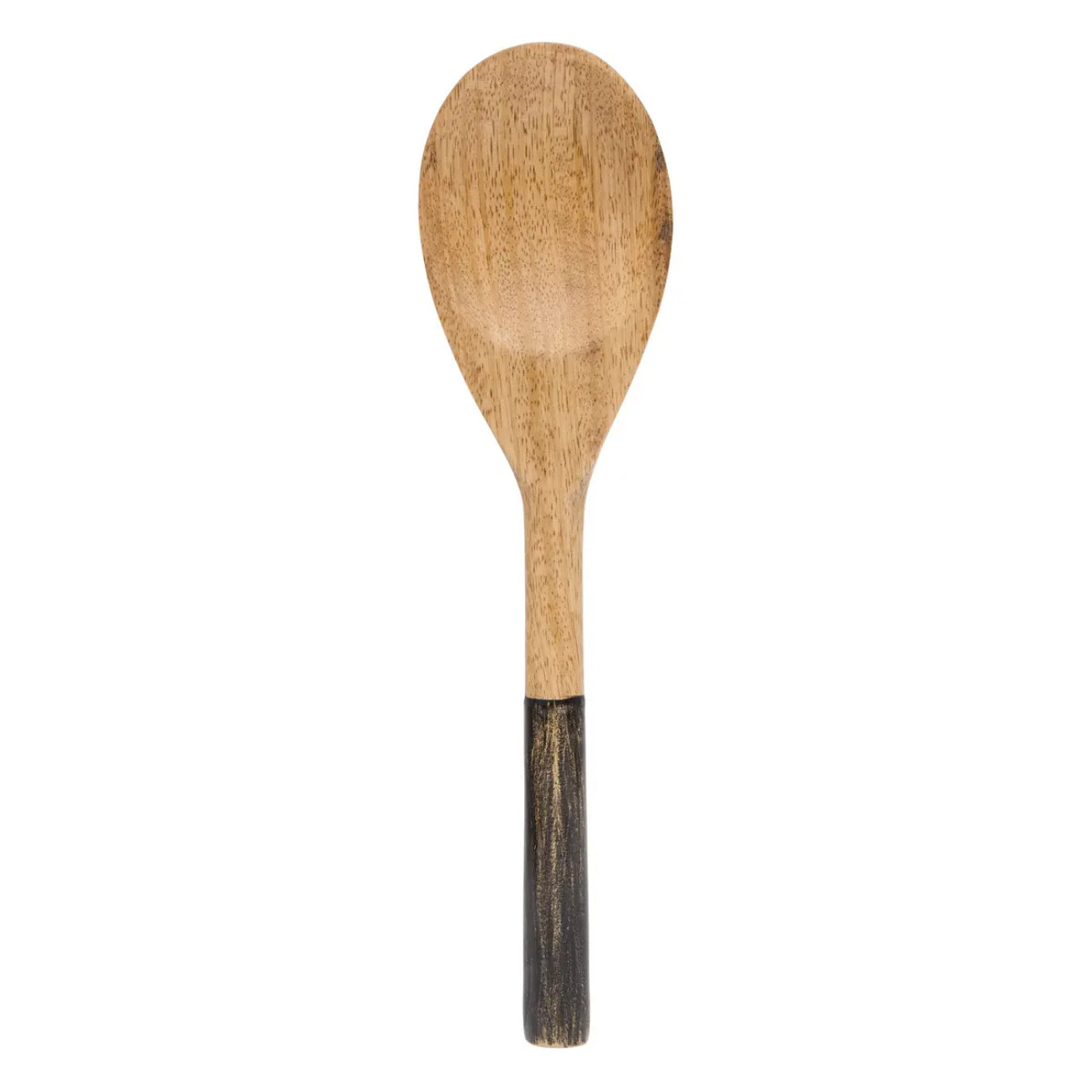 Couverts à salade bicolore Ava L.28cm noir