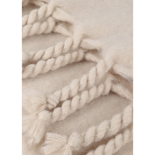 Sciarpa Liscia con Frange Spesse