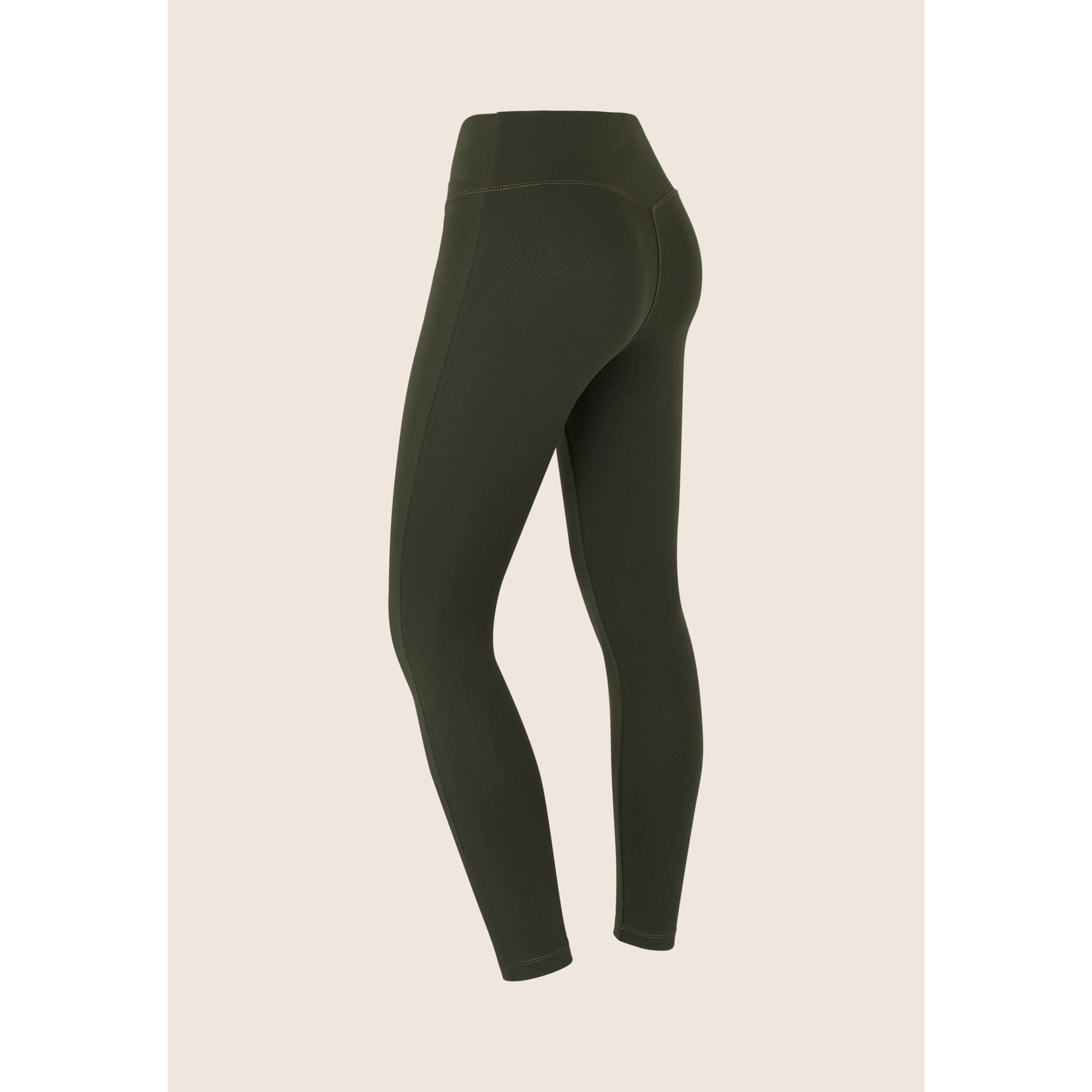 Leggings 7/8 in Jersey Elasticizzato con Vita Regular