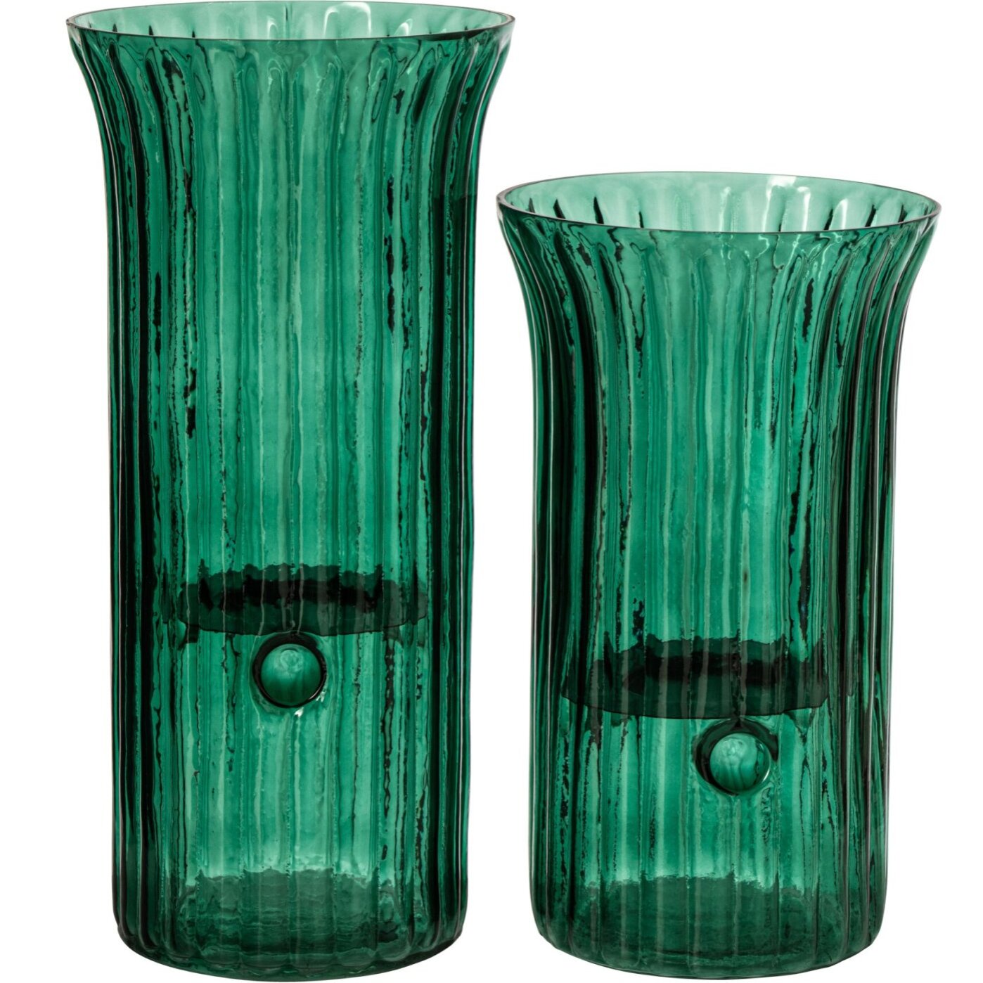 J-Line Chandelier - verre - turquoise - large