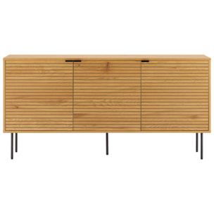 Buffet en bois 3 portes 150cm STINNA
