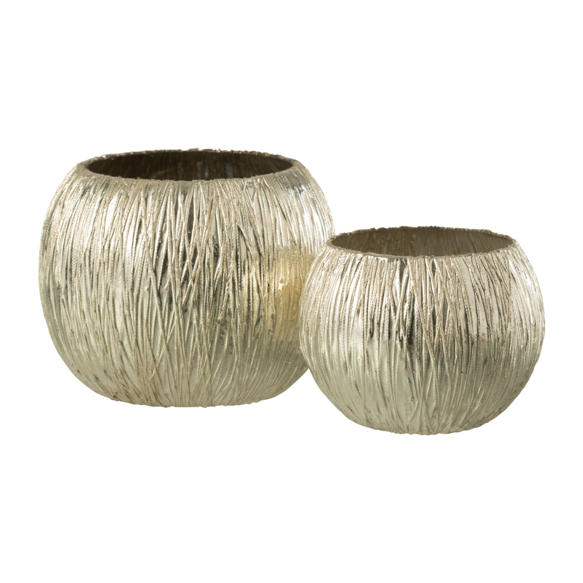 J-Line photophore - verre - argent - small