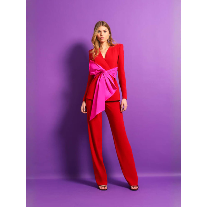 CHAQUETA VICTORIA YANIL ROJO FUCSIA
