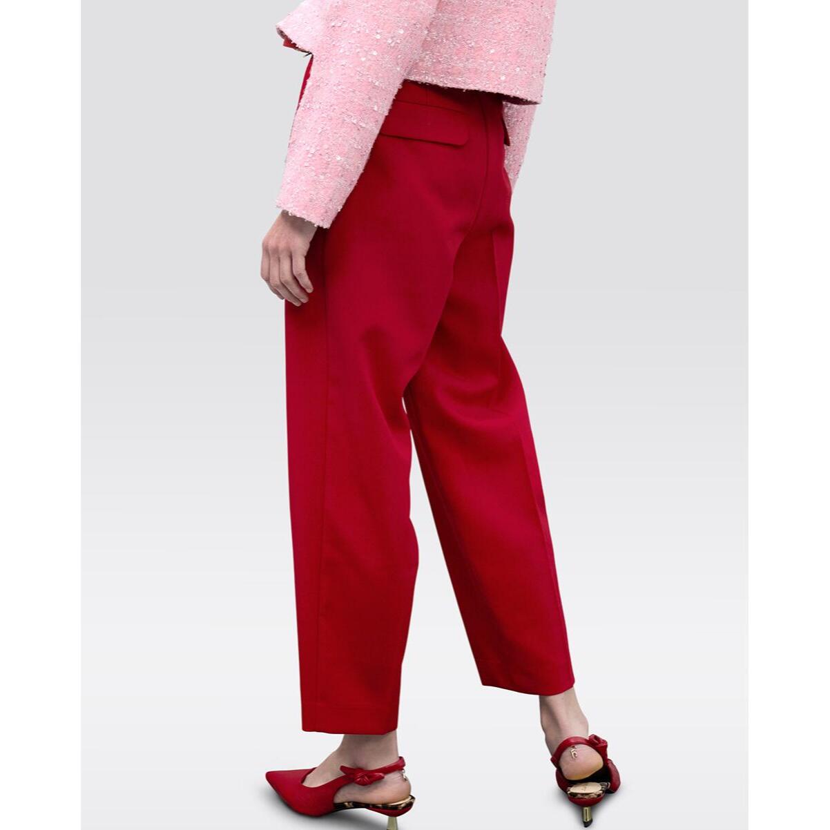 Pantaloni con pieghe