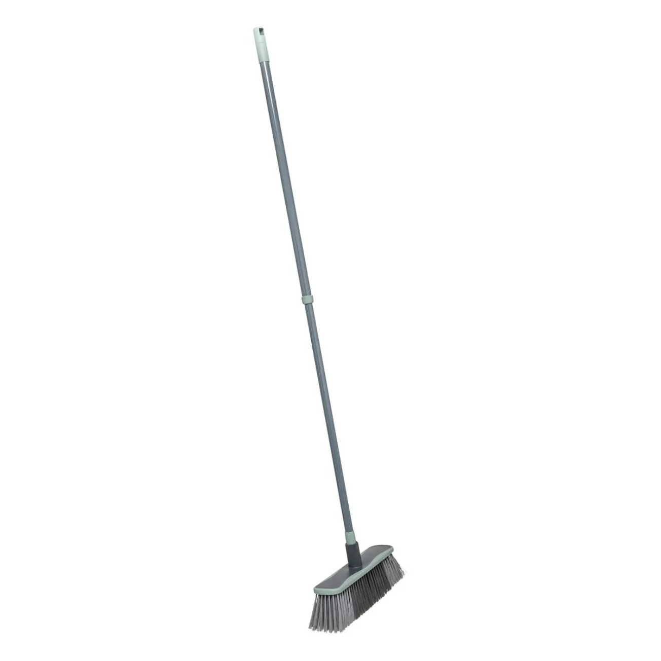 Balai antichoc télescopique en caoutchouc gris H130cm