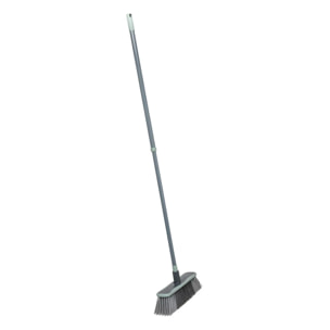 Balai antichoc télescopique en caoutchouc gris H130cm