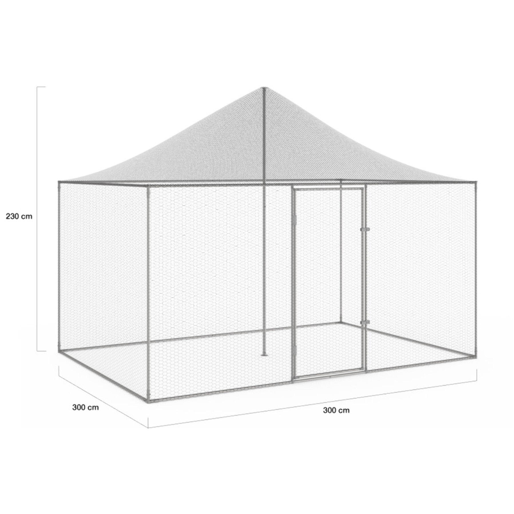 Volière grillagée 6m² - 3x2m