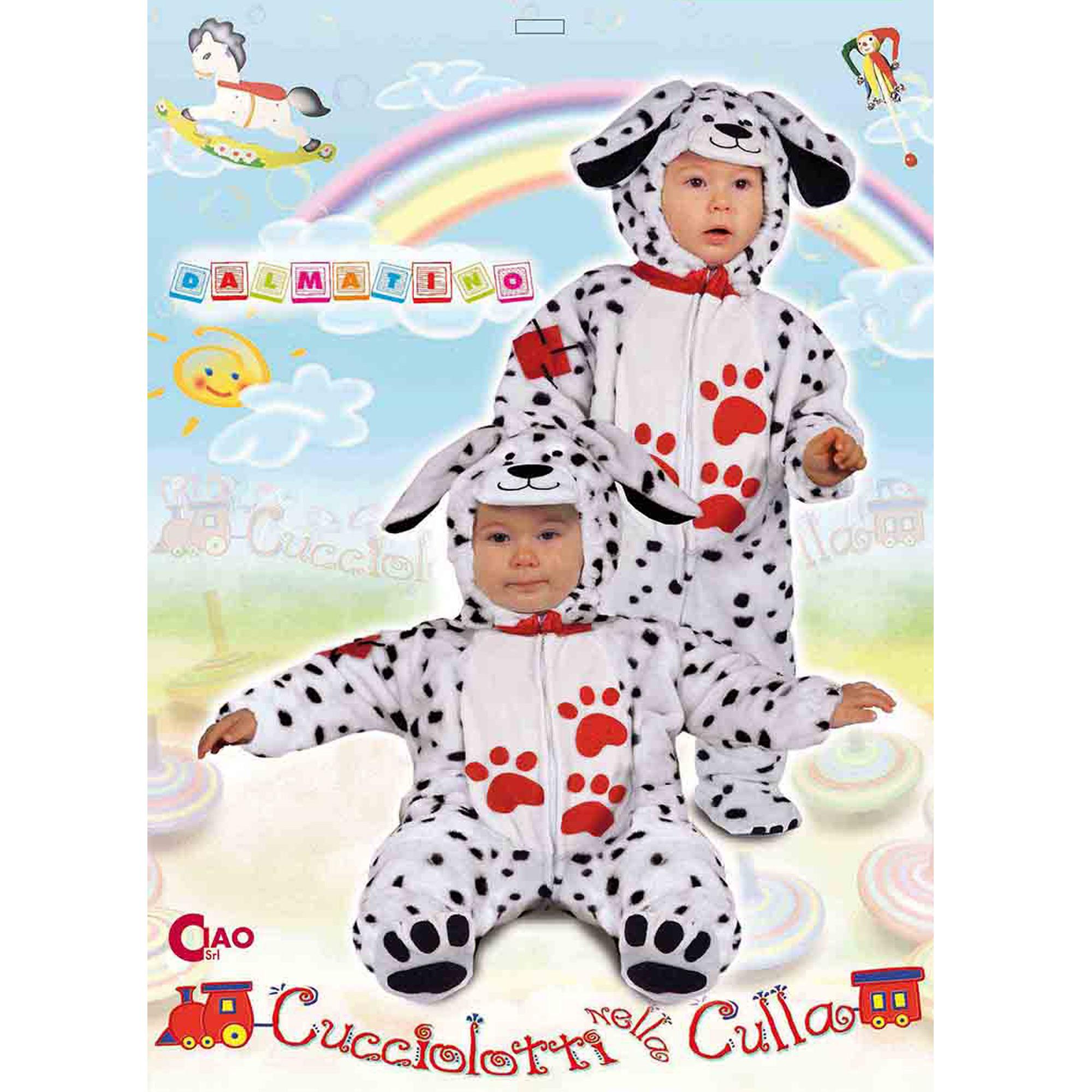 Costume Travestimento Dalmatino Tutina Bambino Unisex