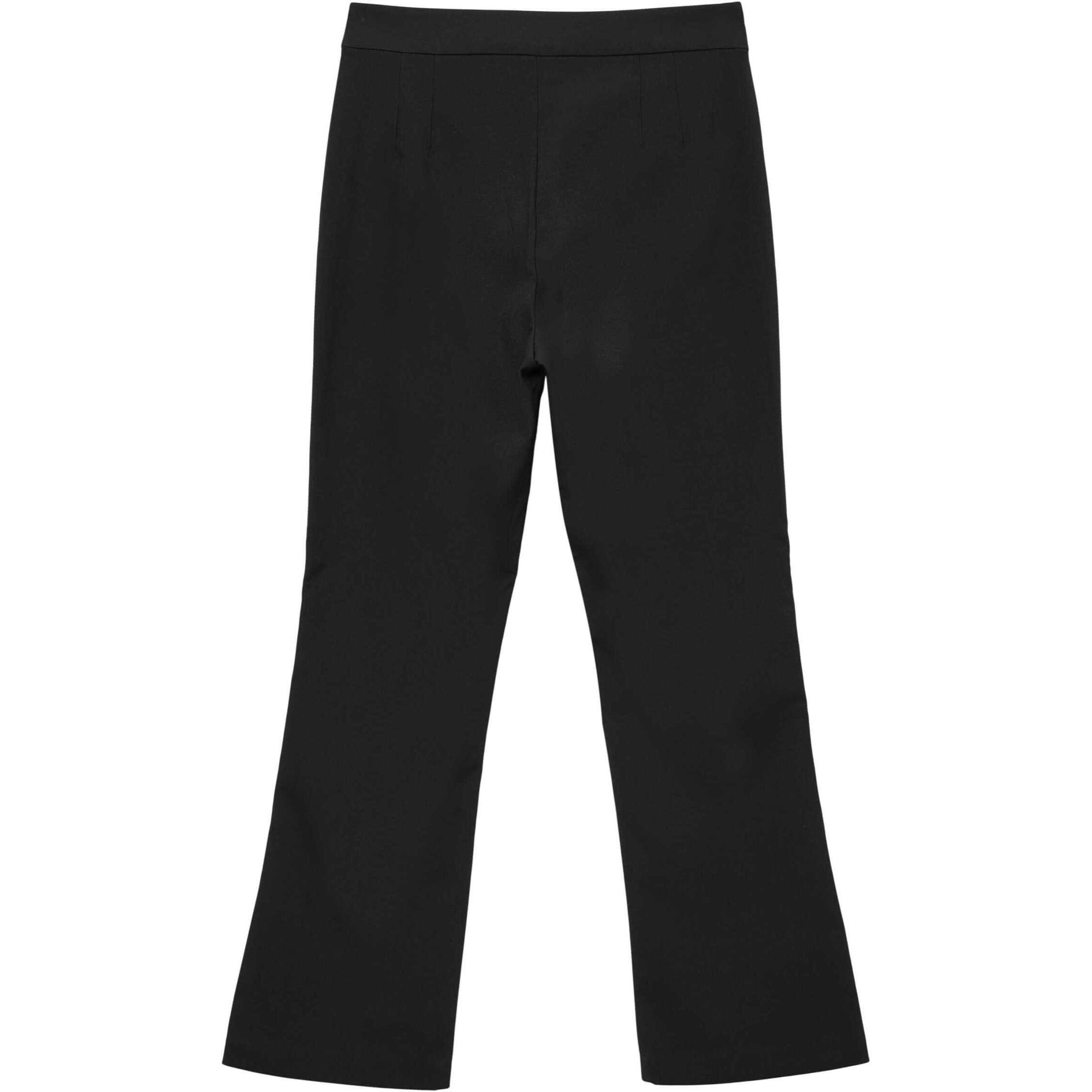 Pantalone flare tinta unita