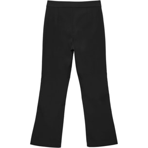 Pantalone flare tinta unita