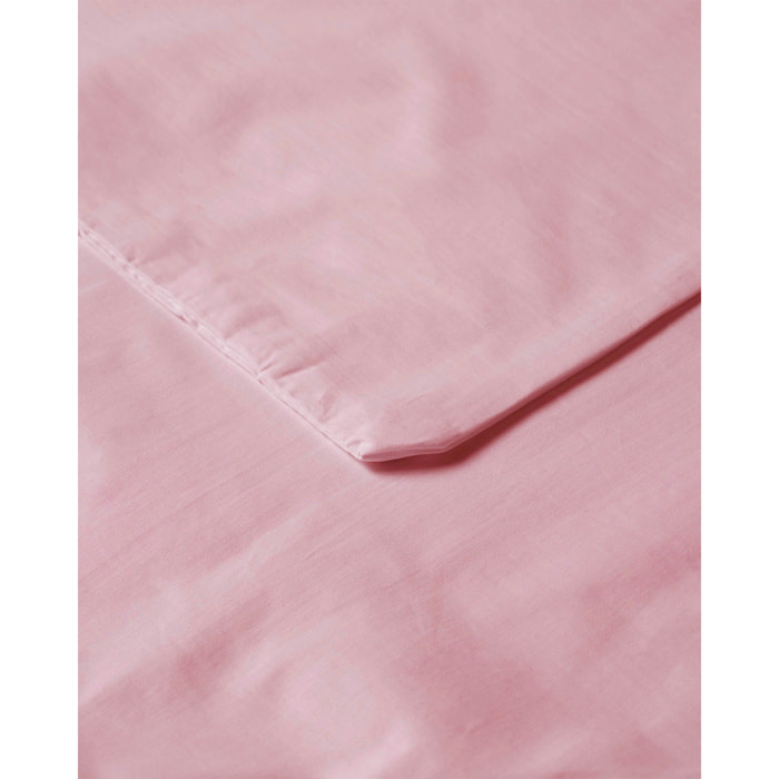 Funda nórdica infantil 100% algodón lisa rosa