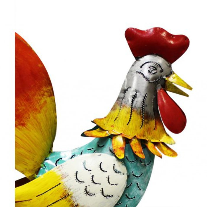 Photophore coq en métal multicolore H40cm - CHICKY