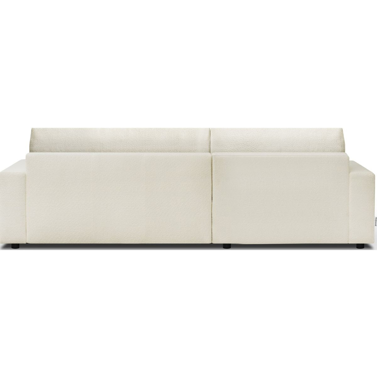 Canapé d'angle gauche convertible 3 places en tissu bouclé - ARTY