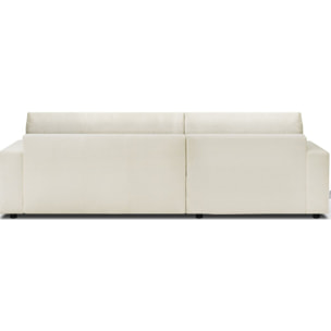 Canapé d'angle gauche convertible 3 places en tissu bouclé - ARTY