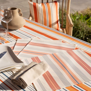 Set de table rectangulaire enduite - Terracotta